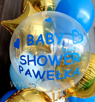 Balon z personalizowanym podpisem.