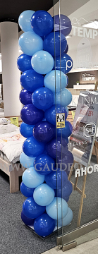 Kolumny z balonów w Galerii Wnętrz Domar.