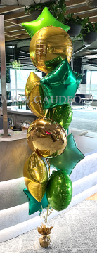 Balony z helem w biurze we Wrocławiu.