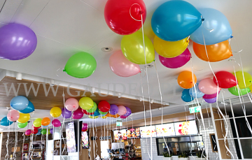 Kolorowe balony helowe.