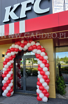 Brama balonowa dla KFC.