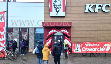Dekoracja balonowa na otwarcie.