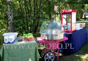 Popcorn i wata cukrowa na imprezę.