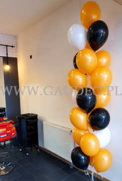 Balony z helem w Warszawie.