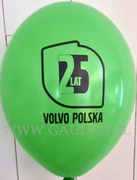 Balon z logo okolicznościowym.