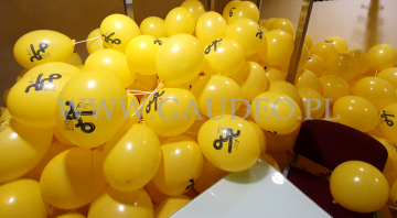 Balony z powietrzem na patyczkach.