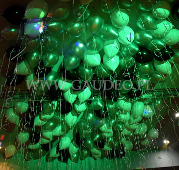 Balony napełnione helem.